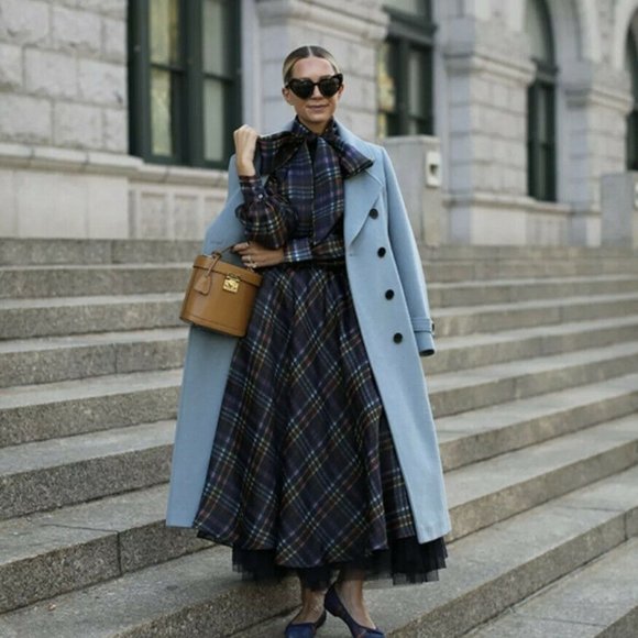 Halogen Multicolor Plaid Midi Skirt - Picture 4 of 5